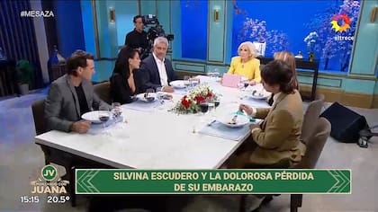 En la mesaza de Mirtha, Silvina Escudero contó cómo atraviesa el duelo de la pérdida de su bebé