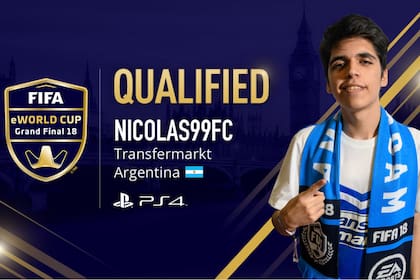 En la modalidad de PlayStation 4, Nicolás Villalba se coronó campeón del torneo previo en Amsterdam, ganó 35 mil dólares y ganó un lugar en la Copa del Mundo digital de la FIFA