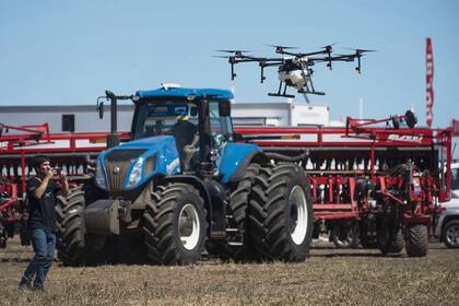 En la muestra hubo una demostración de la aplicación de nuevas tecnologías como los drones
