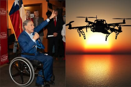 En la Operación Estrella Solitaria, lanzada por Abbott en 2021, los soldados se apoyan en el uso de drones para rastrear a los migrantes