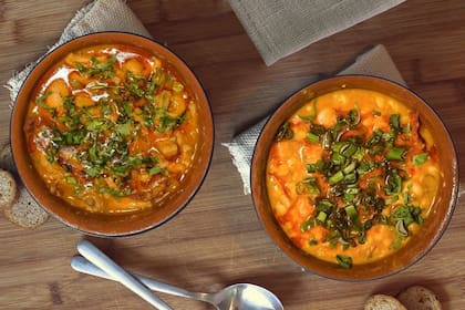 En la parrila La Vaca este locro imperdible