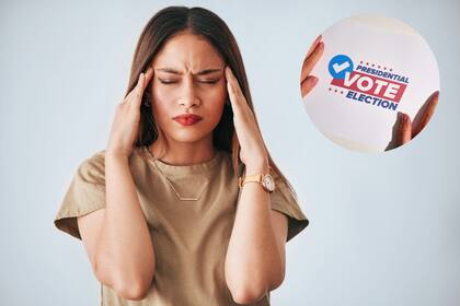 En la previa de la elección muchas personas están en un estado de tensión permanente, consultan las encuestas de manera compulsiva y tienen dificultades para conciliar el sueño. (Canva)