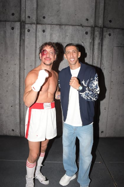 En la previa de la final, Ángel Di María fue a ver a Nico Vázquez en Rocky
