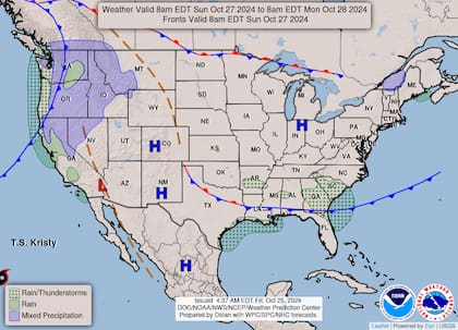 En la región noreste, las lluvias persistirán hasta el domingo en Nueva York y Pennsylvania