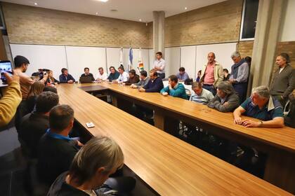 En la reunión hubo varios referentes del Complejo Federado