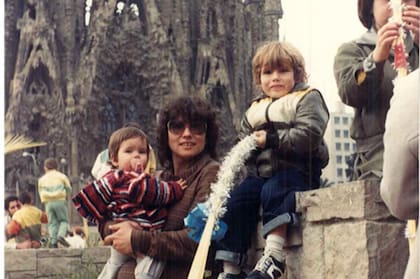 En la Sagrada Familia, a días de su llegada.