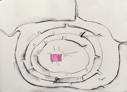 En la sección principal de la feria, waldengallery recupera Coraza, exposición de la artista mexicana Magali Lara que no pudo exhibirse en 2020 en Buenos Aires