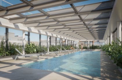 En la terraza se ampliará la piscina semicubierta y se sumarán amenities a los servicios del spa.