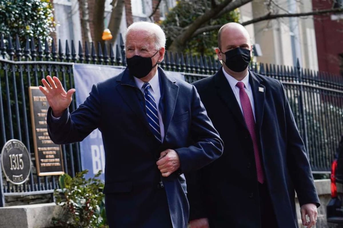En la Trinity Church, Biden asistió ayer a su primera misa como presidente