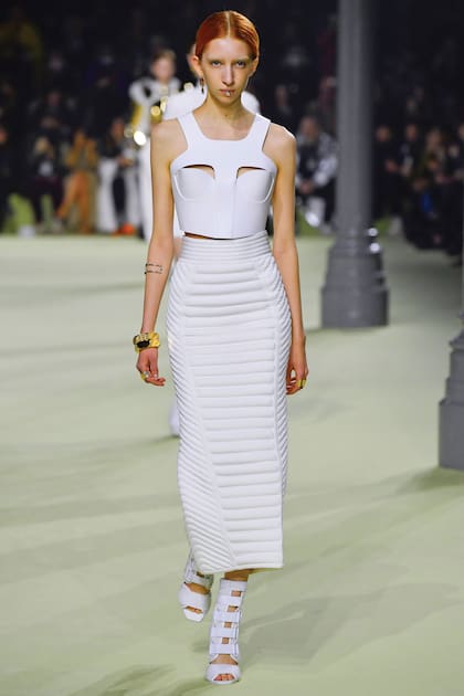 En la última edición del Fashion Week de París, Imán participó de la presentación de la colección otoño-invierno 2022/2023, caracterizada por prendas de estilo futuristas, de la firma Balmain.