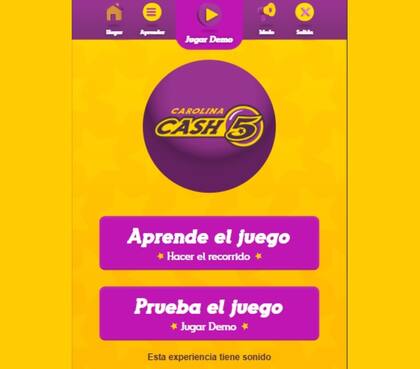 En la web de la lotería se puede acceder a un divertido demo en línea