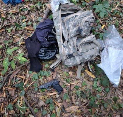 En la zona del tiroteo se recuperaron armas usadas por los narcomochileros