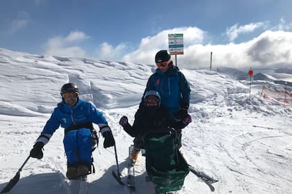 En las pistas.