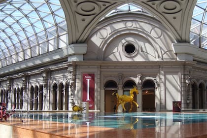 En las bellas Galerías Pacífico se encuentran los ricos pabellones del Centro Cultural Borges