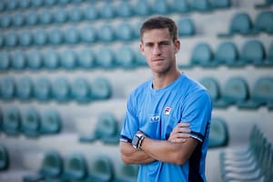 En las butacas del court Guillermo Vilas: Diego Schwartzman, mano a mano con LA NACION, antes de la serie de Copa Davis entre la Argentina y la República Checa.