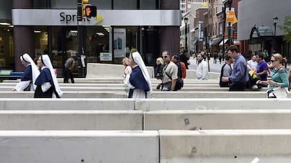 En las calles de Filadelfia la policía multiplicó ayer los controles para los eventos papales