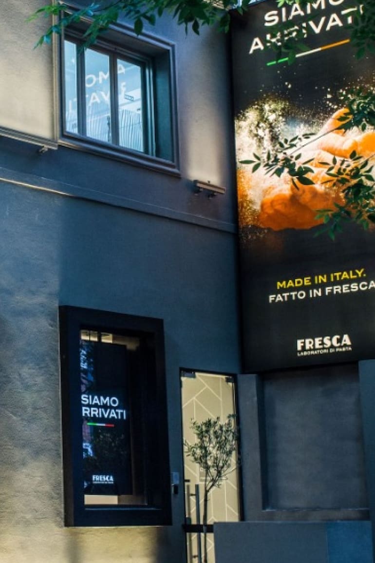 En Las Cañitas, el edificio está preparado para tentarse con sabores italianos