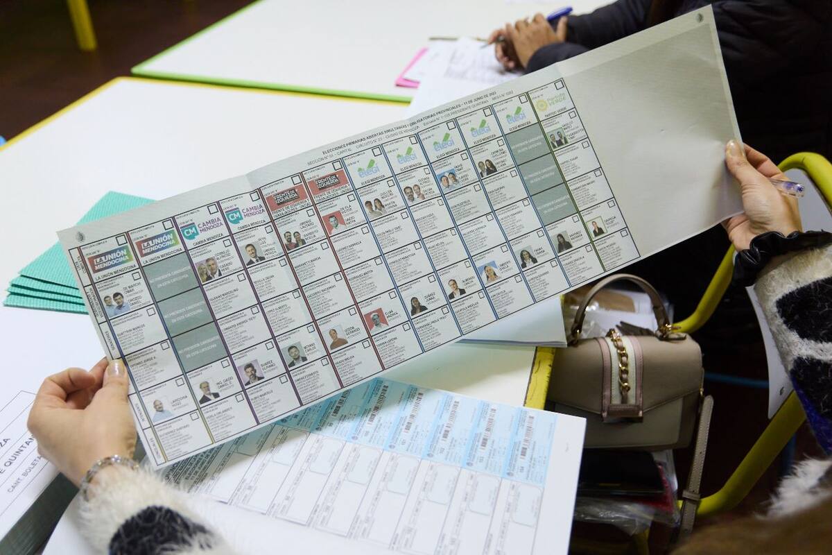 En las elecciones en Mendoza se utiliza la Boleta Única Papel