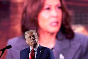 En las encuestas de Georgia, Trump está algunos puntos por encima de Harris (AP Foto/Evan Vucci)