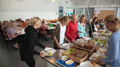 En las escuelas públicas finlandesas, todo es gratuito. Incluyendo la comida.