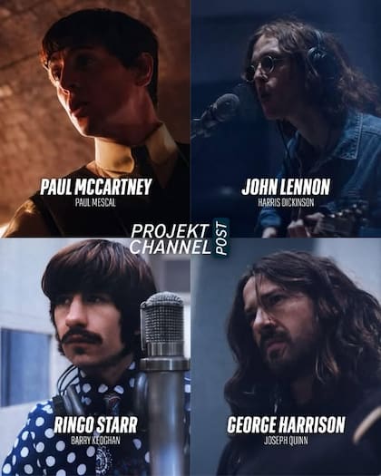 En las fotos promocionales de la nueva miniserie de antología sobre Los Beatles, creada y dirigida por Sam Mendes