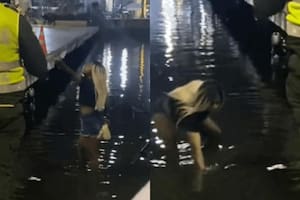 En las imágenes se logra ver a una mujer discutiendo con la policía (Foto: TikTok @beefyangelbaby)
