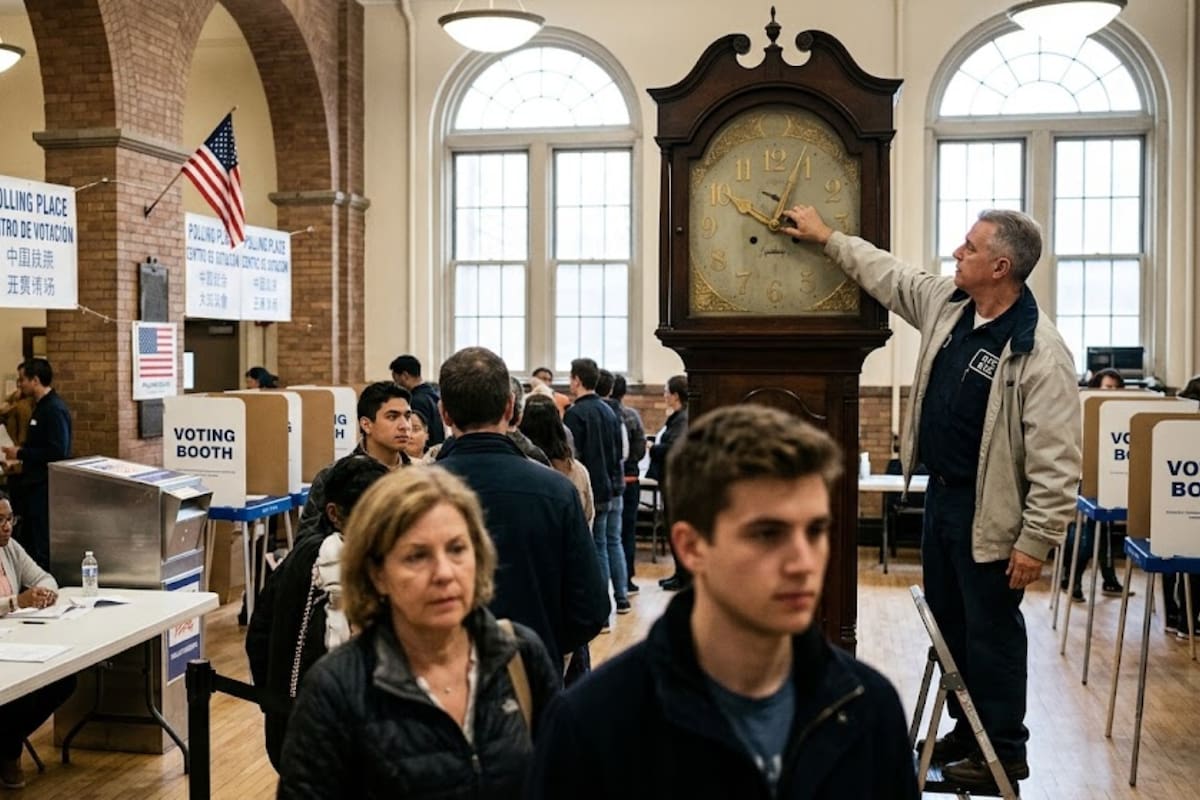En las midterm elections 2026, habrá una hora de diferencia con respecto a la hora actual, ya que el 1° de noviembre de ajustarán por relojes