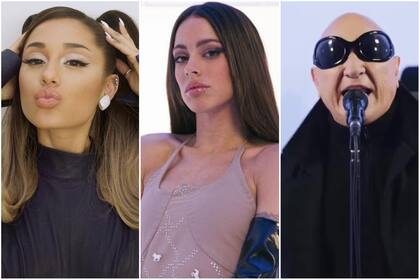 En las redes encontraron varias similitudes entre el nuevo tema de Tini y trabajos de Ariana Grande y La Mosca (Foto: Instagram @arianagrande / @tinistoessel / Captura)