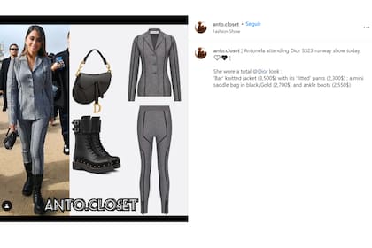 En las redes, examinaron al detalle el look de Antonela Roccuzzo y revelaron el valor de cada prenda.