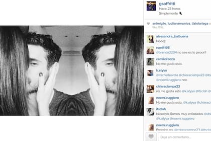 En las redes. La imagen que oficializó la relación entre Gastón y Agustina