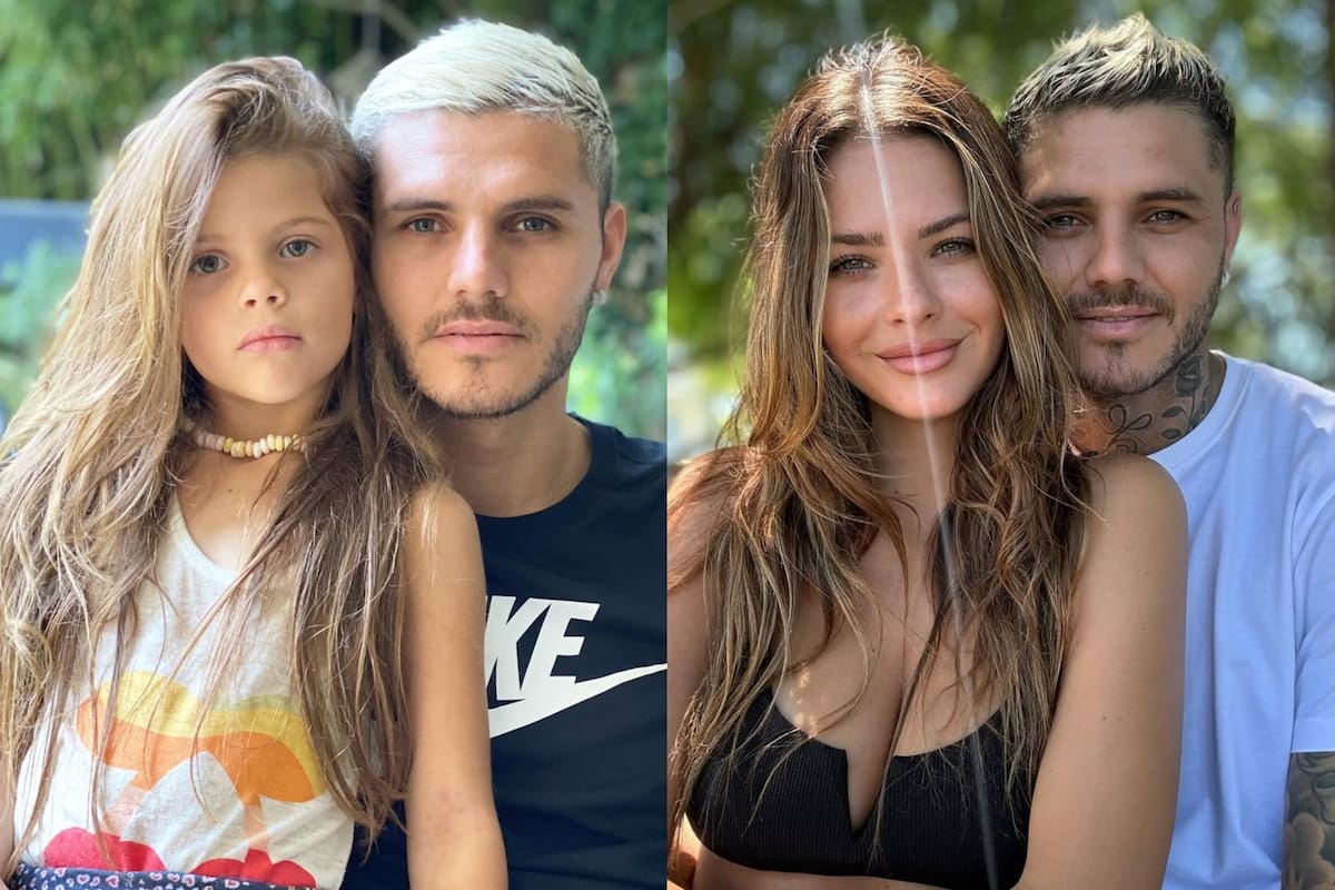 En las redes sociales advirtieron que la China Suárez estaría copiando algunas de las fotos que Mauro Icardi se sacó con sus hijas Francesca e Isabella (Foto: Instagram @mauroicardi)