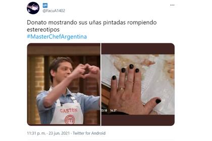 En las redes sociales celebraron el toque especial del look de Donato De Santis