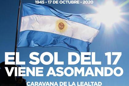 En las redes sociales circula la convocatoria para el 17 de octubre, la emblemática fecha del peronismo