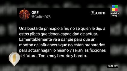 En las redes sociales criticaron la serie vertical con los ex Gran Hermano