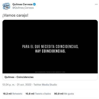 En las redes sociales, el spot de Quilmes de cara a Qatar 2022 fue furor
