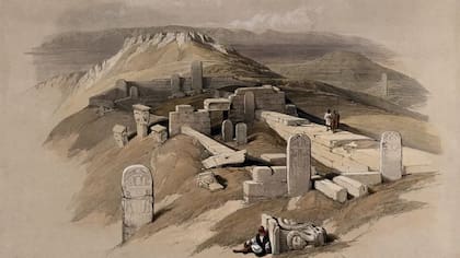 En las ruinas del templo a la diosa Hathor, establecido en el siglo XX a.C., las estelas cuentan historias sobre quienes trabajaron en las minas de turquesa