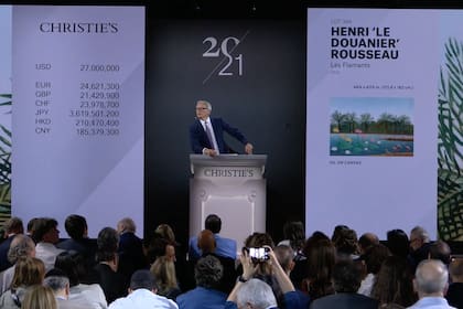 En las subastas de primavera de Christie's, ayer la estrella fue Rousseau con "Les Flamants", que se vendió por U$$ 43.5 millones