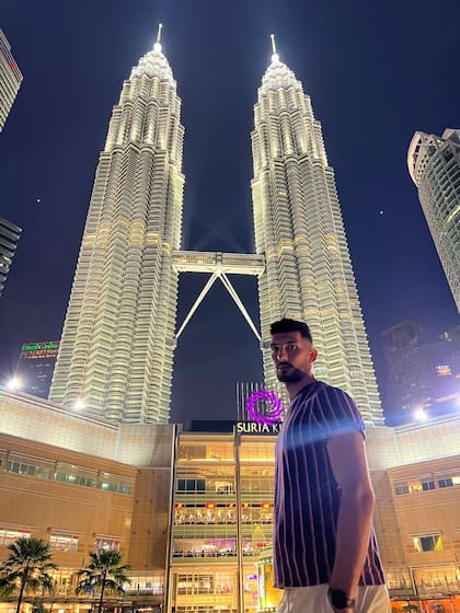 En las Torres Petronas de Kuala Lumpur