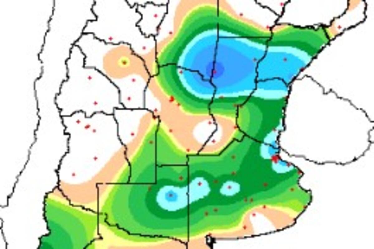 En las últimas 24 horas, hasta las 9 de hoy, ya se registraron lluvias con caudales moderados