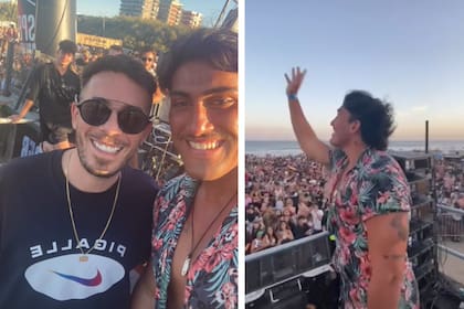 En las últimas horas, Tomás Holder arengó a una multitud de jóvenes en el after de un balneario de Pinamar