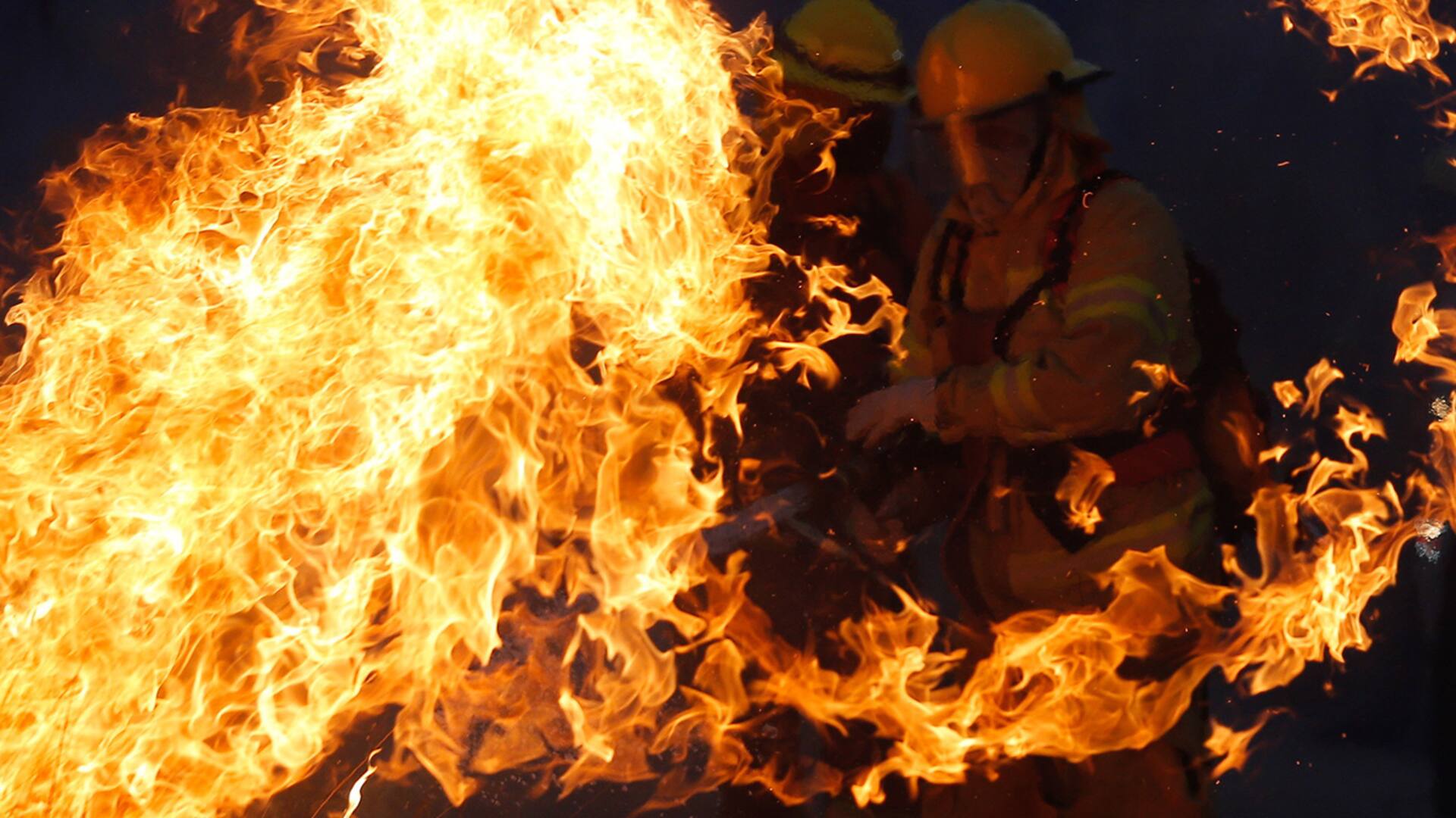 EN LLAMAS. Incendio forestal en las cercanías de Capilla del Monte, Córdoba, en agosto pasado