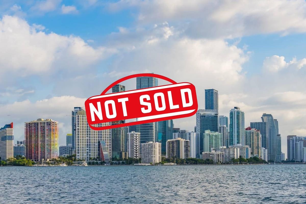 En lo que va de 2025, Miami registra la mayor proporción de transacciones fallidas en el mercado inmobiliario