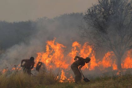 En lo que va del mes se registraron 40 focos, en su mayoría causados por tormentas eléctricas; solo llovió 25 mm en 90 días y el pronóstico es desalentador