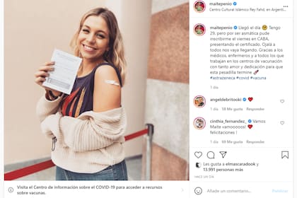 En Los ángeles de la mañana, Maite Peñoñori contó que muchos usuarios le "dijeron de todo" por recibir la vacuna