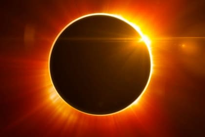 En los eclipses solares, la Luna bloquea totalmente la luz del Sol y genera oscuridad