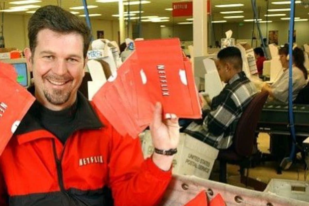 En los inicios de Netflix, cuando las películas llegaban en DVD por correo
