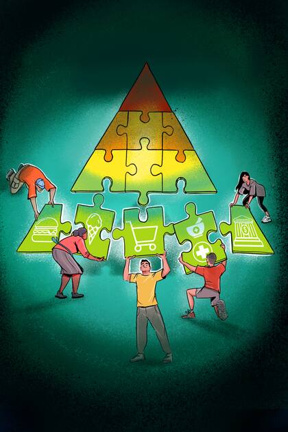 En los últimos años cada vez más cadenas de supermercados, bancos, farmacias o heladerías buscan crecer con propuestas dirigidas a la base de la pirámide