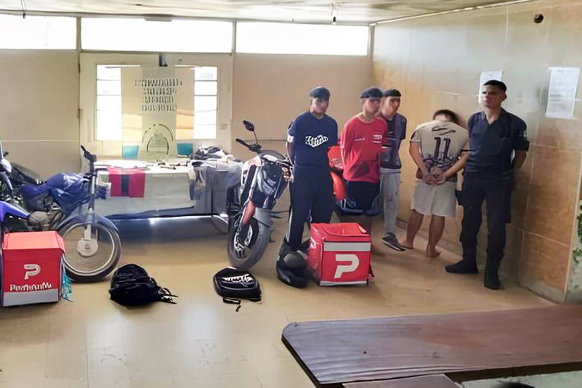 En los últimos días fue desarticulada en La Matanza una banda que robaba motos a repartidores de comida