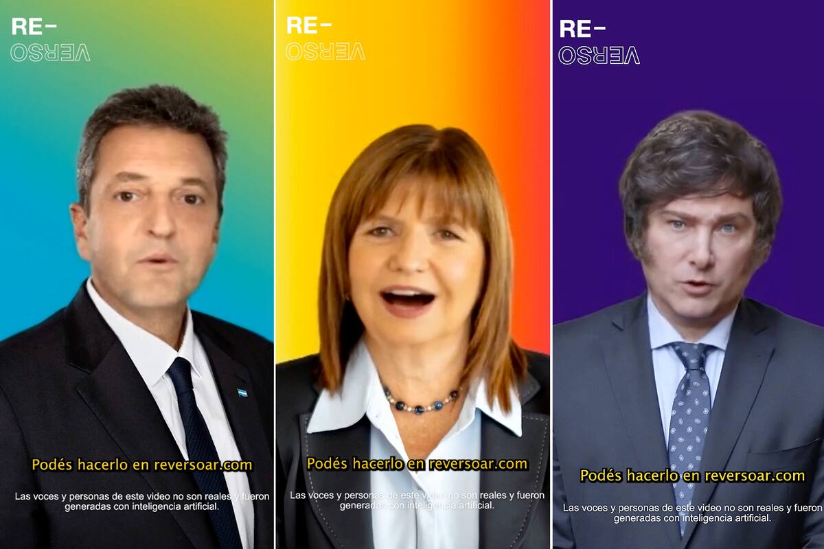 En los videos hechos por Reverso, Sergio Massa, Patricia Bullrich y Javier Milei desmienten información falsa sobre sus adversarios