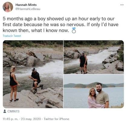 En mayo de 2020, Chandler le propuso matrimonio